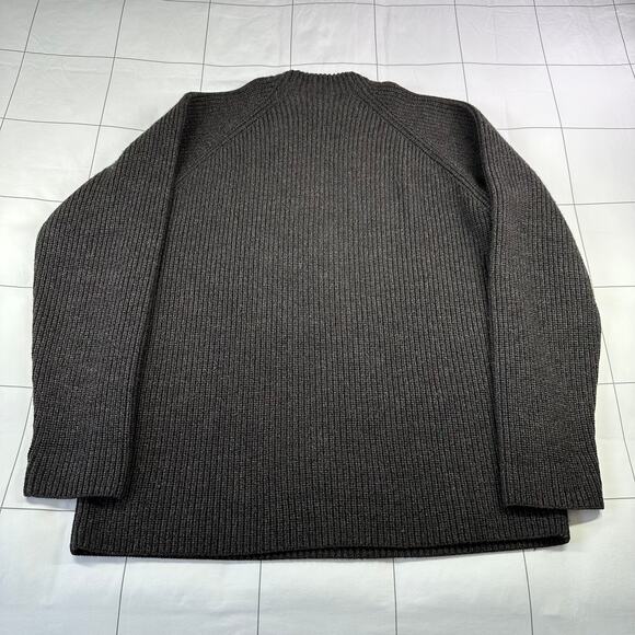 Icebreaker Sweater Mens XL Brown Hillock Wool Heavyweight Knit Warm Pullover - Picture 2 of 7